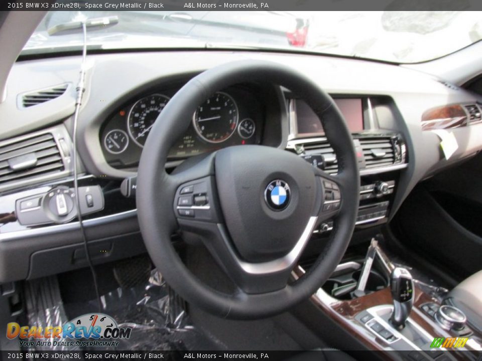 2015 BMW X3 xDrive28i Space Grey Metallic / Black Photo #14