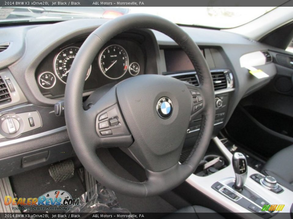 2014 BMW X3 xDrive28i Jet Black / Black Photo #14
