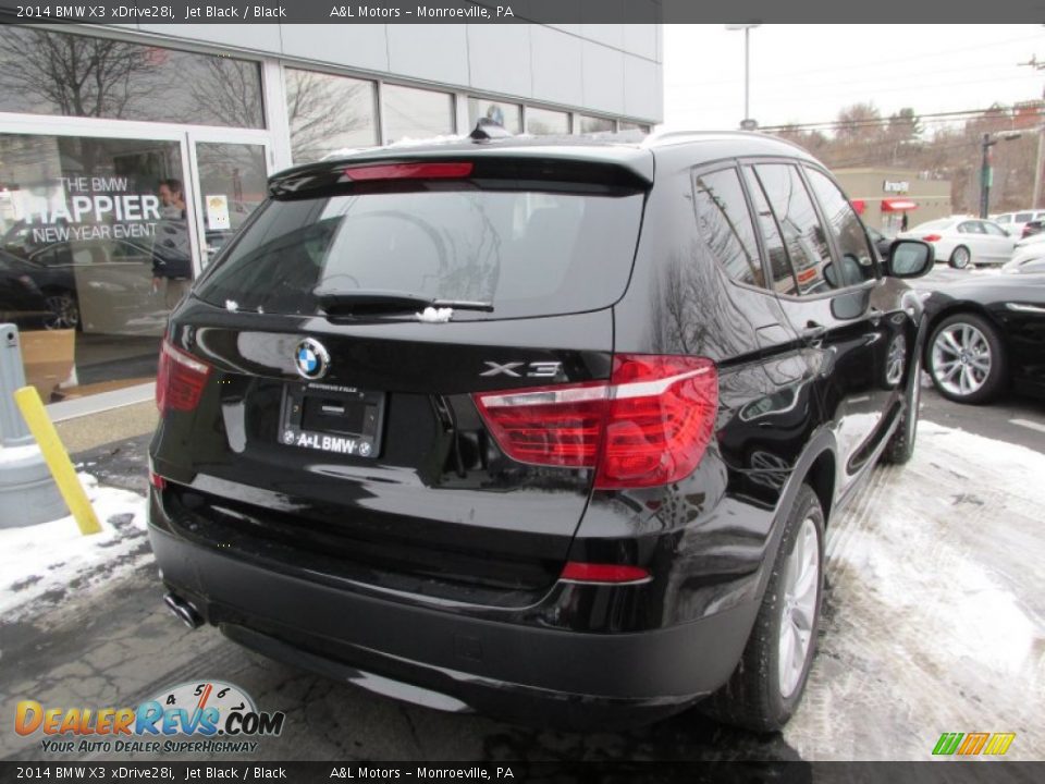 2014 BMW X3 xDrive28i Jet Black / Black Photo #6