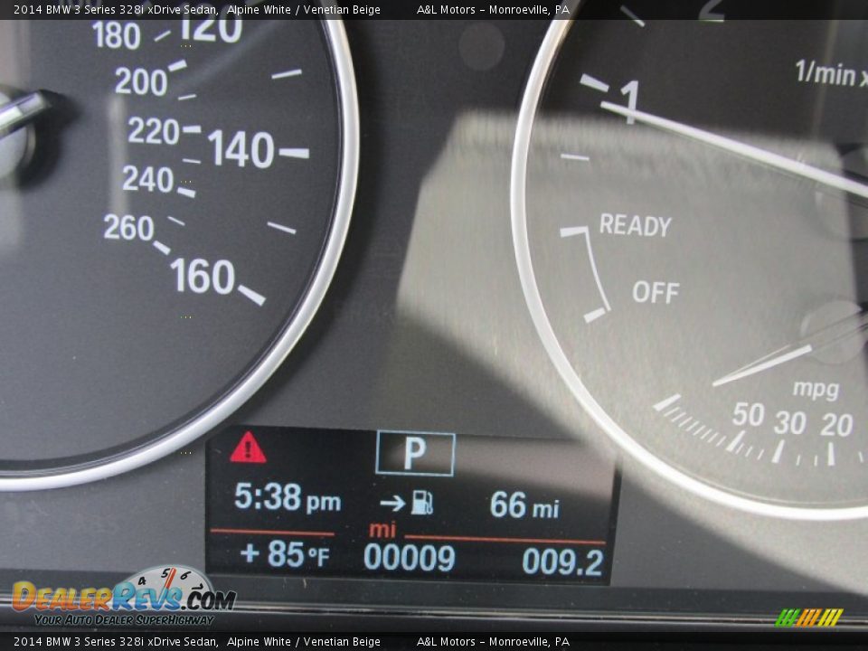 2014 BMW 3 Series 328i xDrive Sedan Alpine White / Venetian Beige Photo #20