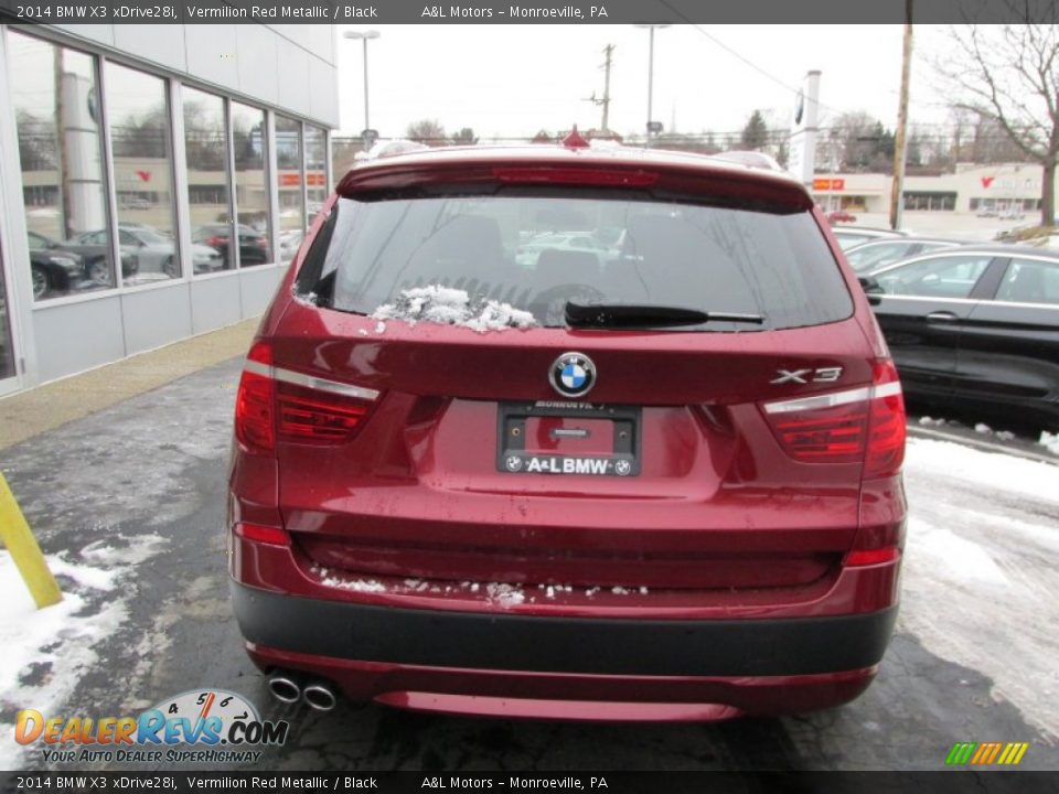 2014 BMW X3 xDrive28i Vermilion Red Metallic / Black Photo #5