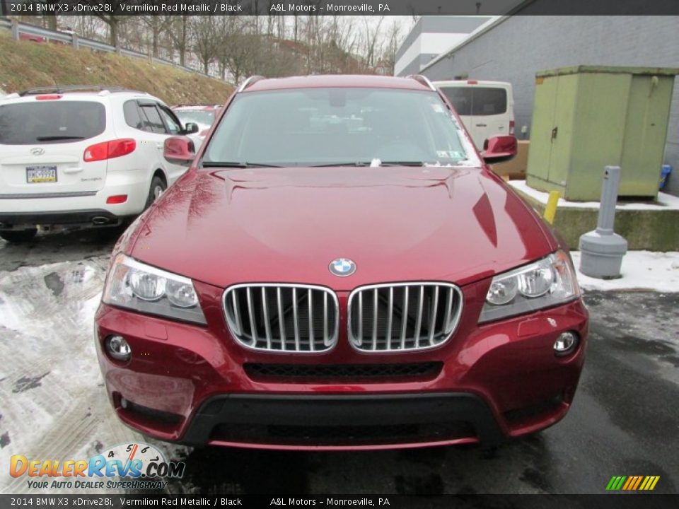 2014 BMW X3 xDrive28i Vermilion Red Metallic / Black Photo #8