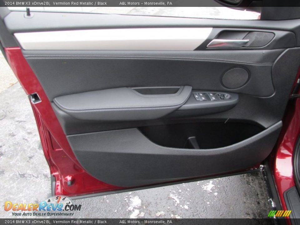 2014 BMW X3 xDrive28i Vermilion Red Metallic / Black Photo #10