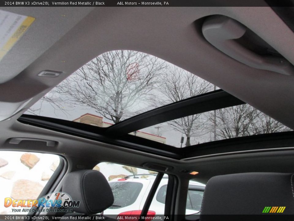 2014 BMW X3 xDrive28i Vermilion Red Metallic / Black Photo #11
