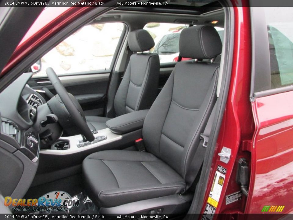 2014 BMW X3 xDrive28i Vermilion Red Metallic / Black Photo #12