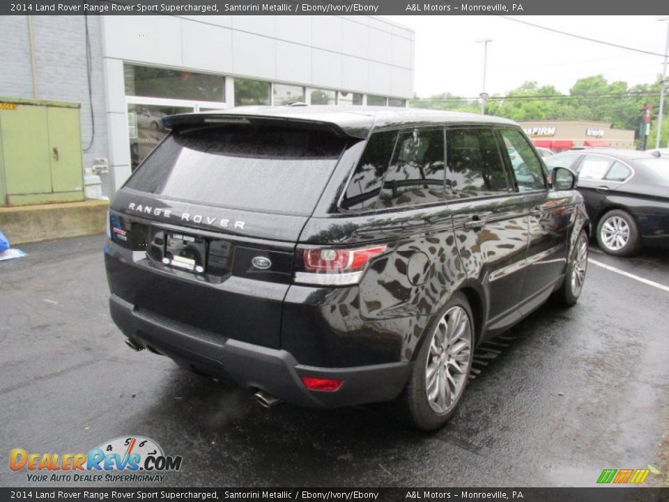 2014 Land Rover Range Rover Sport Supercharged Santorini Metallic / Ebony/Ivory/Ebony Photo #6