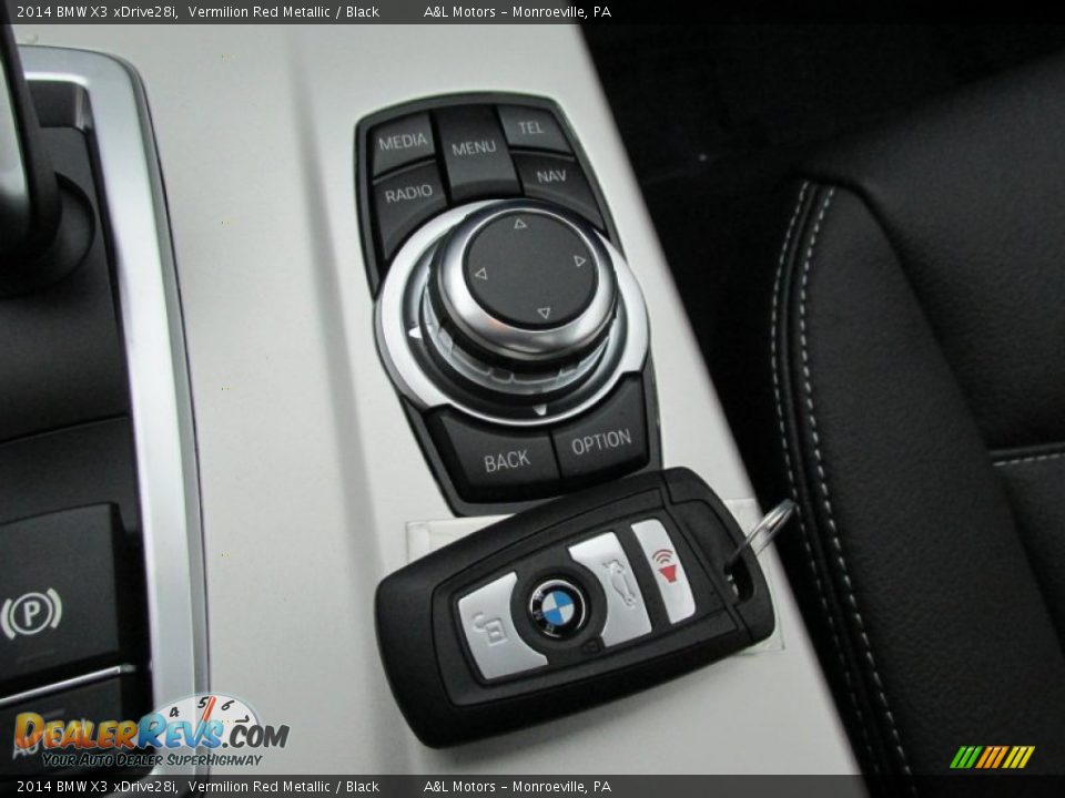 2014 BMW X3 xDrive28i Vermilion Red Metallic / Black Photo #17