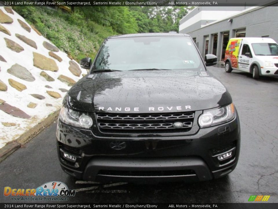 2014 Land Rover Range Rover Sport Supercharged Santorini Metallic / Ebony/Ivory/Ebony Photo #8
