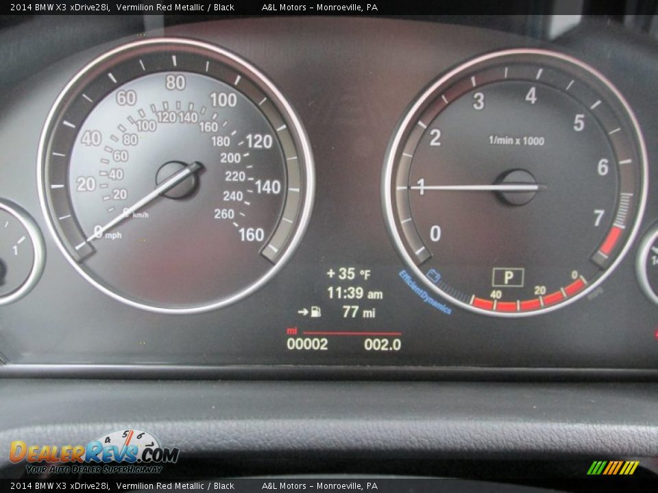2014 BMW X3 xDrive28i Vermilion Red Metallic / Black Photo #20