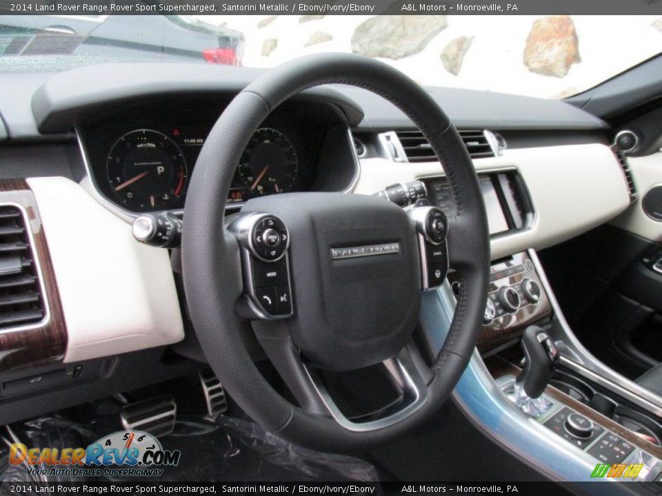 2014 Land Rover Range Rover Sport Supercharged Santorini Metallic / Ebony/Ivory/Ebony Photo #14