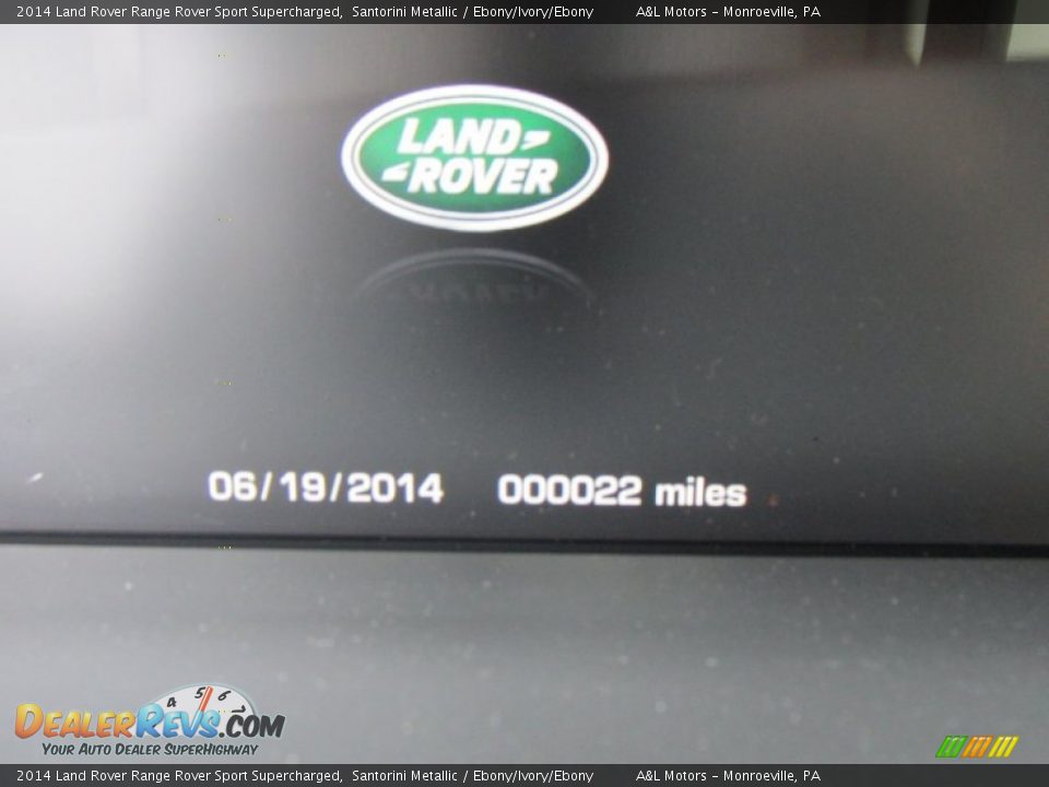 2014 Land Rover Range Rover Sport Supercharged Santorini Metallic / Ebony/Ivory/Ebony Photo #20
