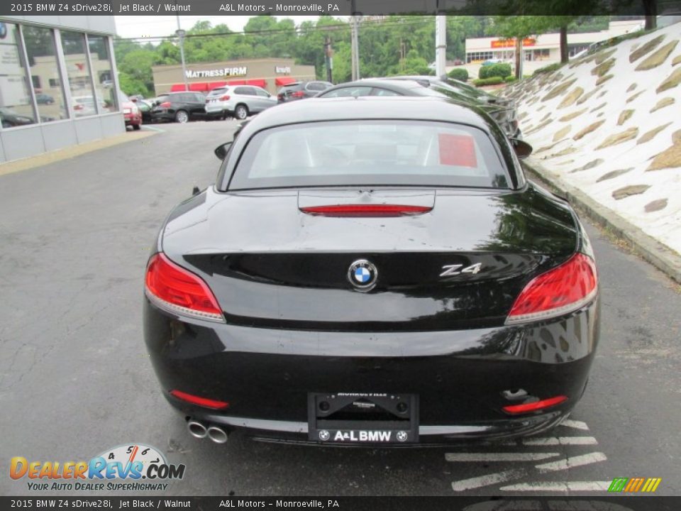 2015 BMW Z4 sDrive28i Jet Black / Walnut Photo #5