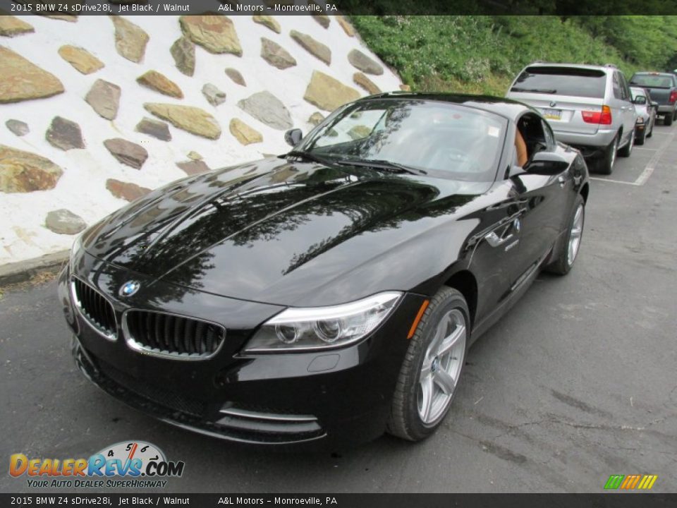 2015 BMW Z4 sDrive28i Jet Black / Walnut Photo #9