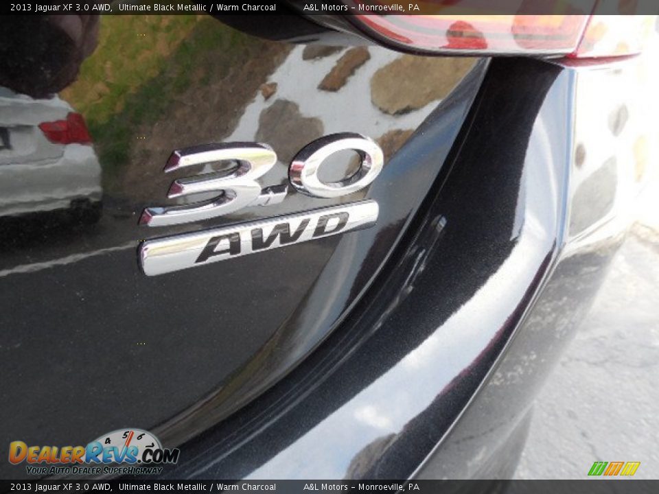 2013 Jaguar XF 3.0 AWD Ultimate Black Metallic / Warm Charcoal Photo #6