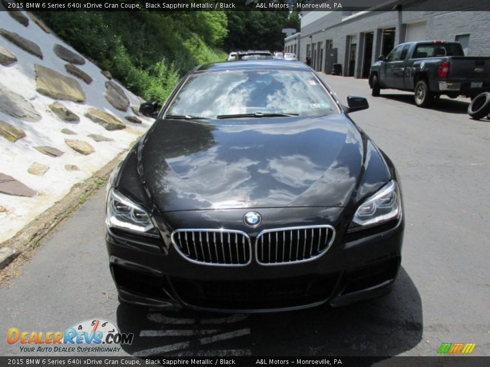 2015 BMW 6 Series 640i xDrive Gran Coupe Black Sapphire Metallic / Black Photo #8