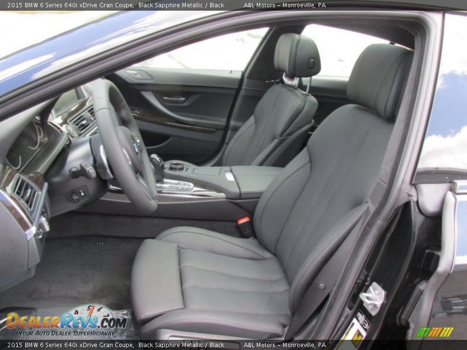 Front Seat of 2015 BMW 6 Series 640i xDrive Gran Coupe Photo #12