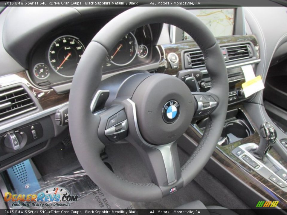 2015 BMW 6 Series 640i xDrive Gran Coupe Steering Wheel Photo #14