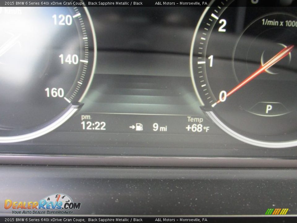 2015 BMW 6 Series 640i xDrive Gran Coupe Black Sapphire Metallic / Black Photo #20
