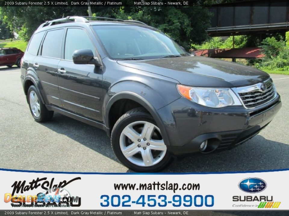 2009 Subaru Forester 2.5 X Limited Dark Gray Metallic / Platinum Photo #1