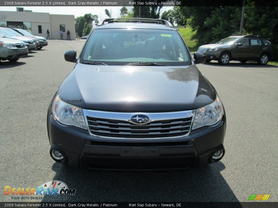 2009 Subaru Forester 2.5 X Limited Dark Gray Metallic / Platinum Photo #3