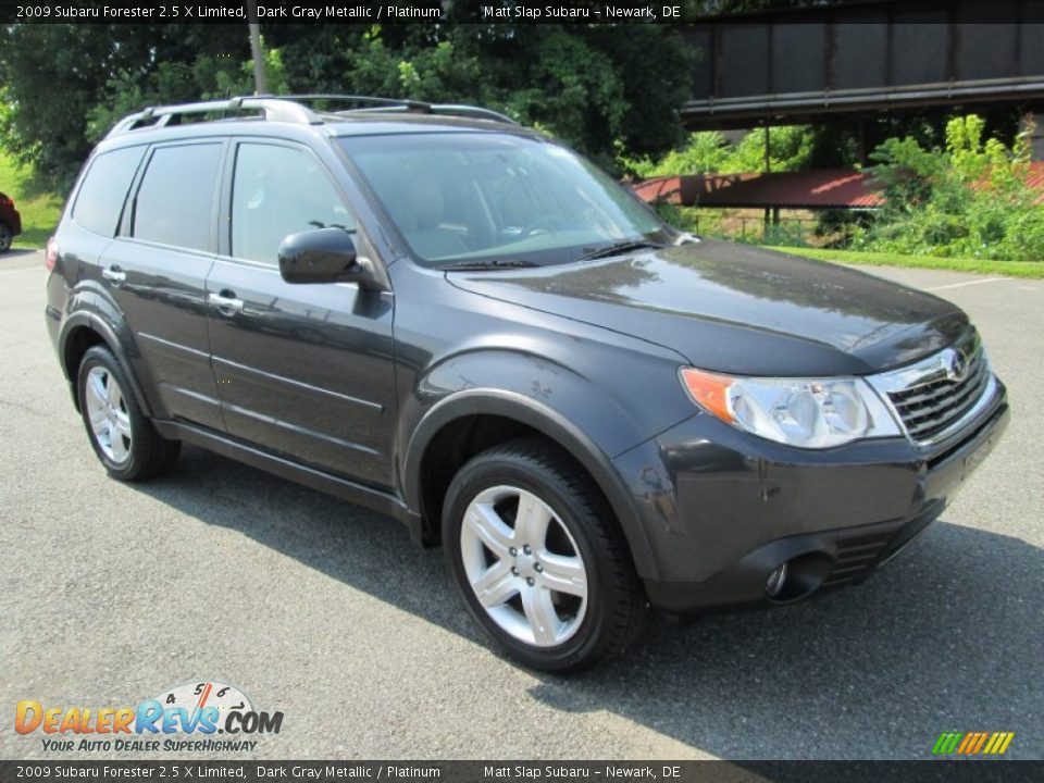 2009 Subaru Forester 2.5 X Limited Dark Gray Metallic / Platinum Photo #4
