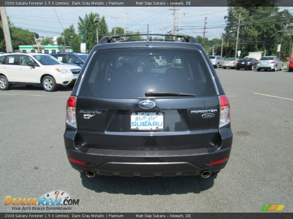 2009 Subaru Forester 2.5 X Limited Dark Gray Metallic / Platinum Photo #7