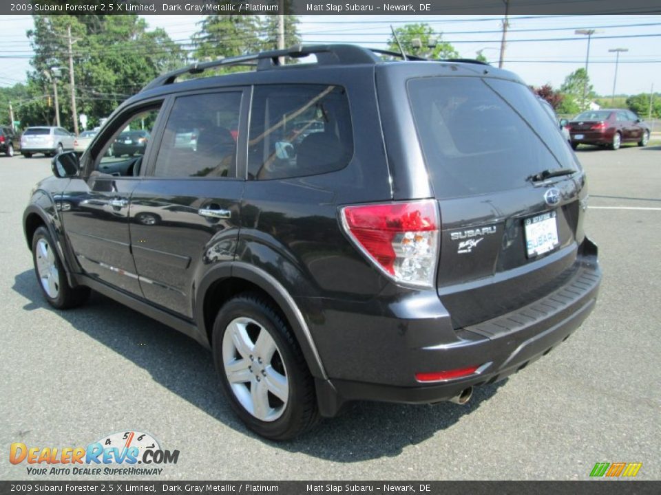 2009 Subaru Forester 2.5 X Limited Dark Gray Metallic / Platinum Photo #8