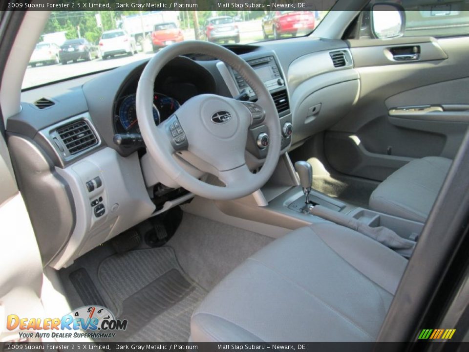 2009 Subaru Forester 2.5 X Limited Dark Gray Metallic / Platinum Photo #10