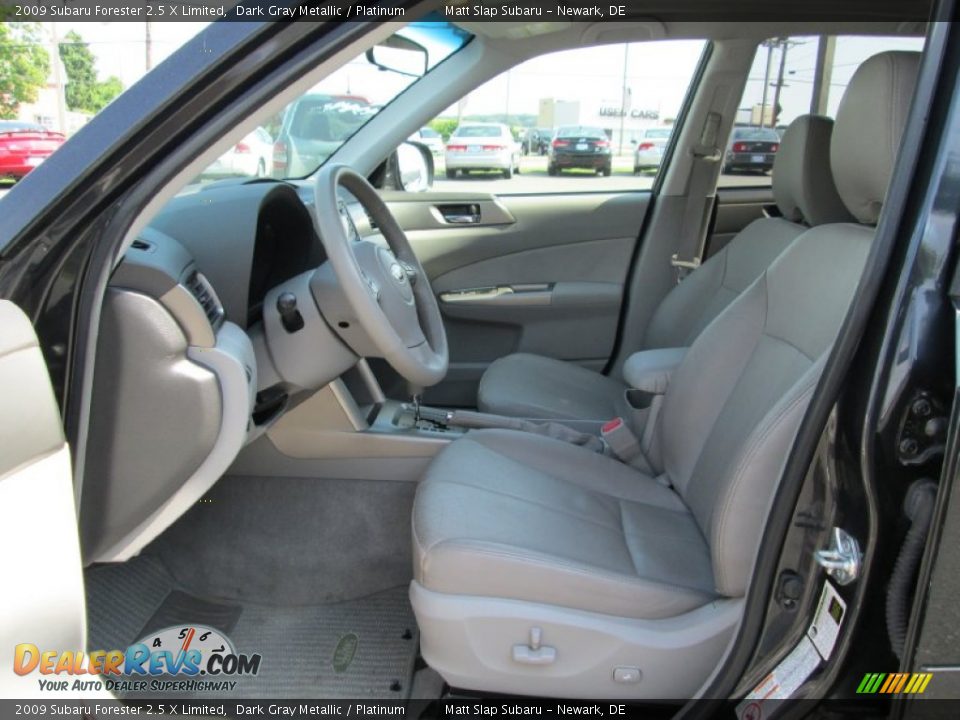 2009 Subaru Forester 2.5 X Limited Dark Gray Metallic / Platinum Photo #11