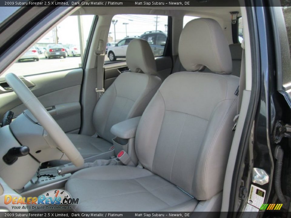2009 Subaru Forester 2.5 X Limited Dark Gray Metallic / Platinum Photo #14