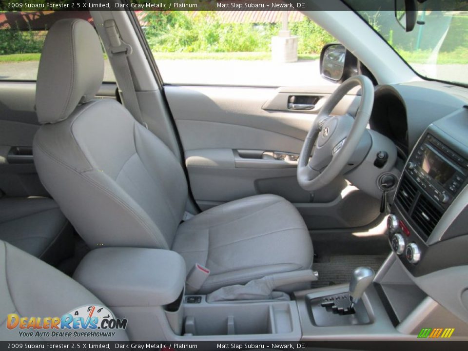 2009 Subaru Forester 2.5 X Limited Dark Gray Metallic / Platinum Photo #15