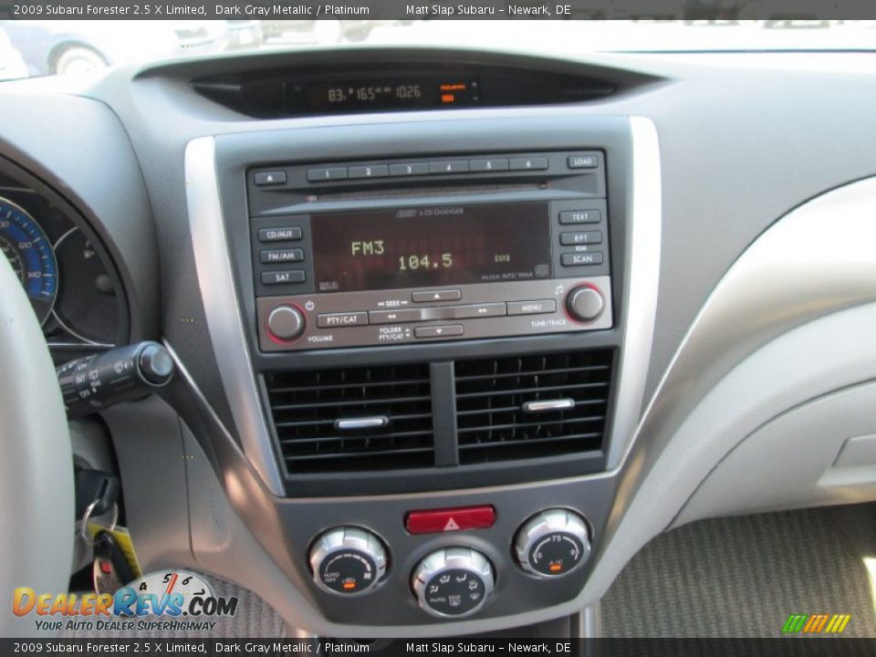 2009 Subaru Forester 2.5 X Limited Dark Gray Metallic / Platinum Photo #25