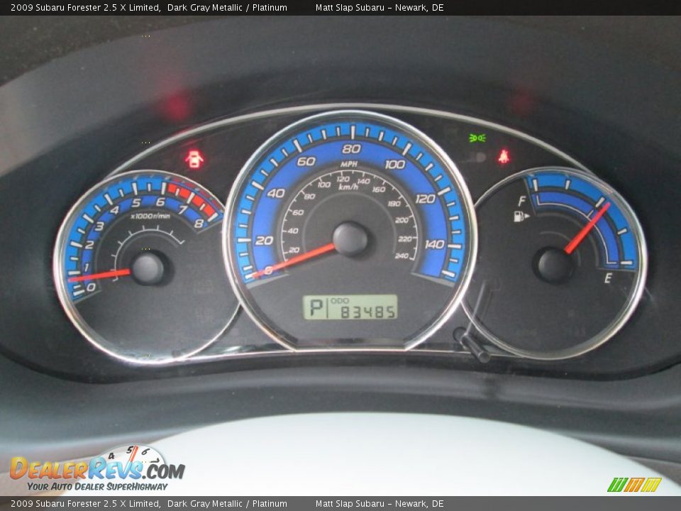2009 Subaru Forester 2.5 X Limited Dark Gray Metallic / Platinum Photo #27