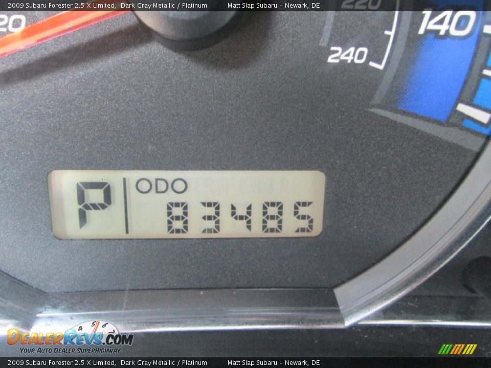 2009 Subaru Forester 2.5 X Limited Dark Gray Metallic / Platinum Photo #28