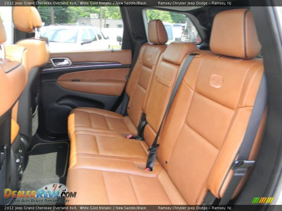Rear Seat of 2012 Jeep Grand Cherokee Overland 4x4 Photo #10