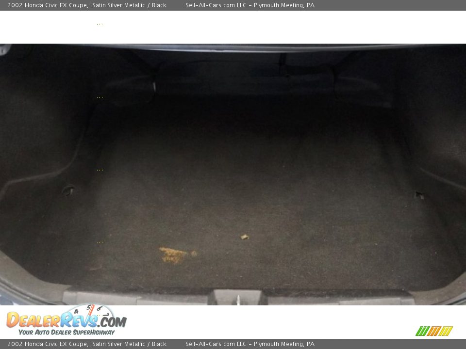 2002 Honda Civic EX Coupe Satin Silver Metallic / Black Photo #23