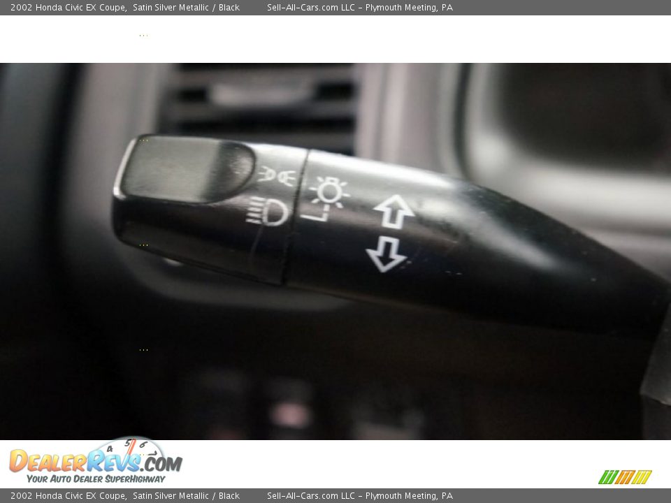 2002 Honda Civic EX Coupe Satin Silver Metallic / Black Photo #28