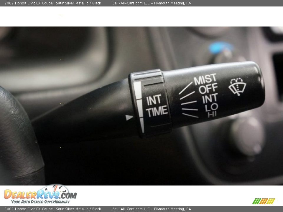 2002 Honda Civic EX Coupe Satin Silver Metallic / Black Photo #29