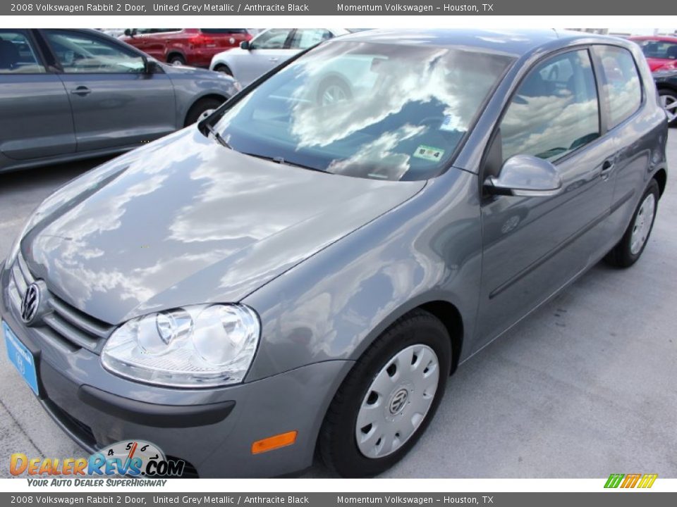 2008 Volkswagen Rabbit 2 Door United Grey Metallic / Anthracite Black Photo #3