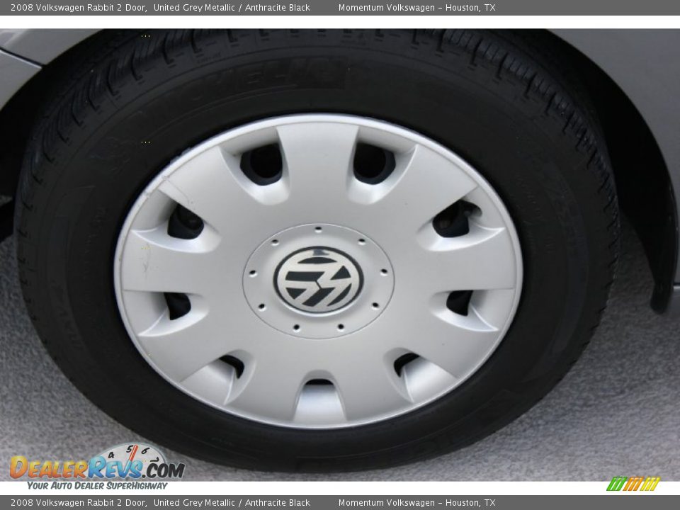 2008 Volkswagen Rabbit 2 Door United Grey Metallic / Anthracite Black Photo #4