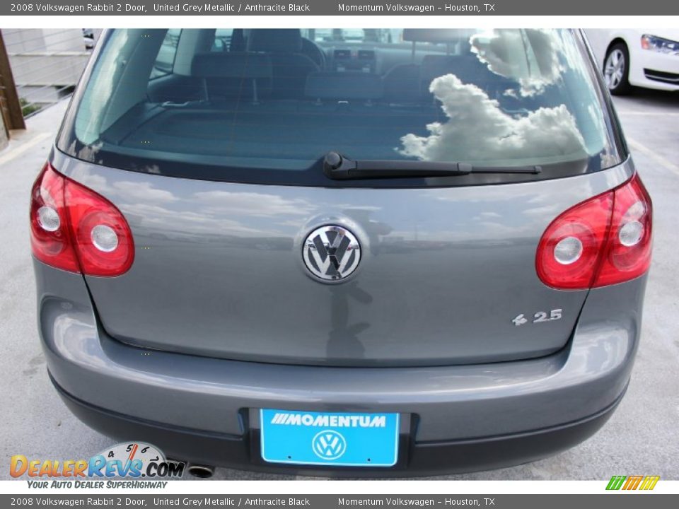 2008 Volkswagen Rabbit 2 Door United Grey Metallic / Anthracite Black Photo #8
