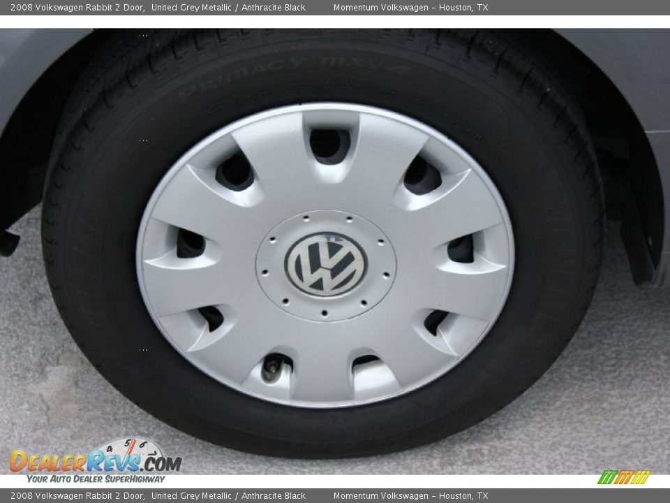 2008 Volkswagen Rabbit 2 Door United Grey Metallic / Anthracite Black Photo #10