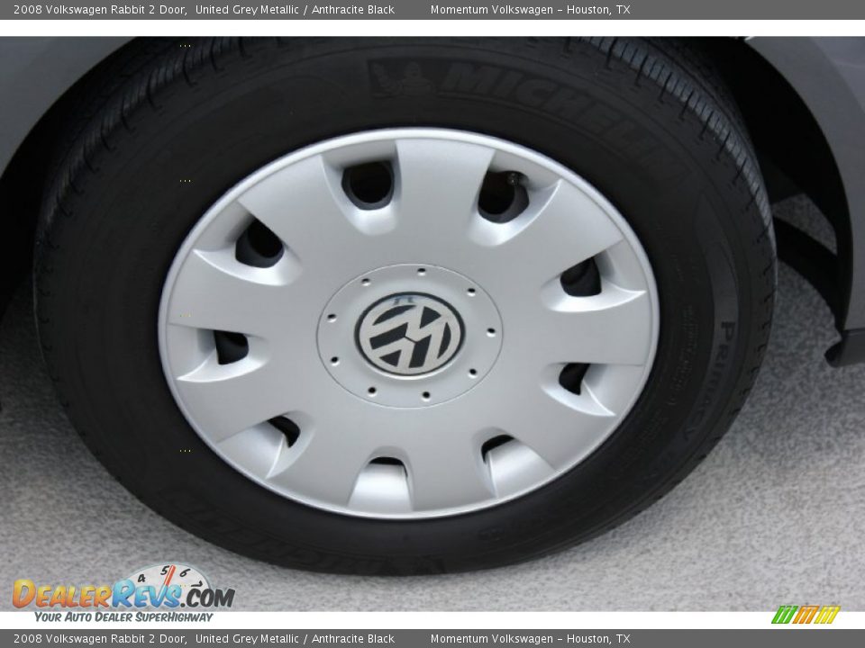 2008 Volkswagen Rabbit 2 Door United Grey Metallic / Anthracite Black Photo #11