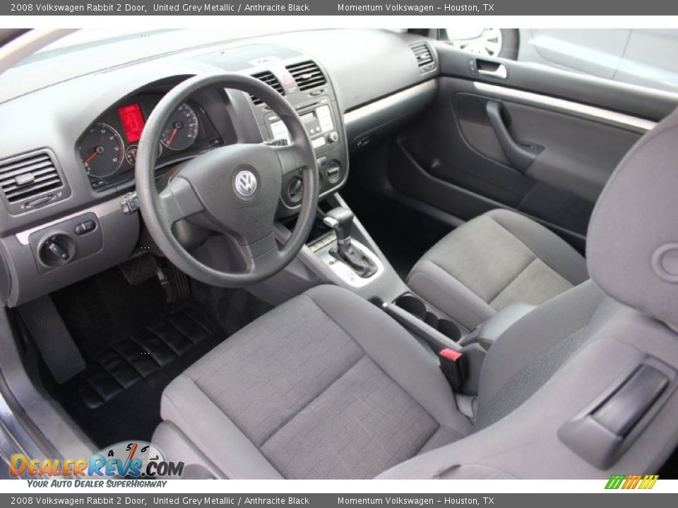 2008 Volkswagen Rabbit 2 Door United Grey Metallic / Anthracite Black Photo #15