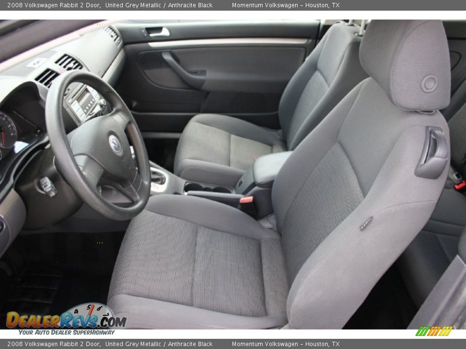 2008 Volkswagen Rabbit 2 Door United Grey Metallic / Anthracite Black Photo #16