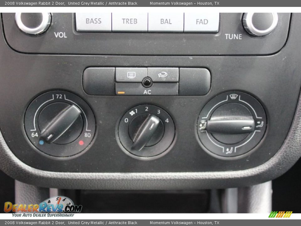 2008 Volkswagen Rabbit 2 Door United Grey Metallic / Anthracite Black Photo #20