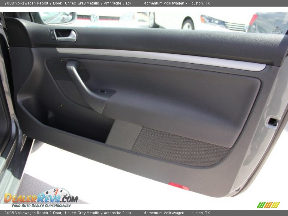 2008 Volkswagen Rabbit 2 Door United Grey Metallic / Anthracite Black Photo #27