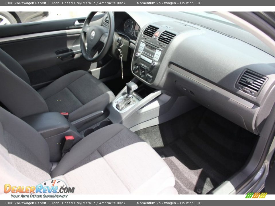 2008 Volkswagen Rabbit 2 Door United Grey Metallic / Anthracite Black Photo #28