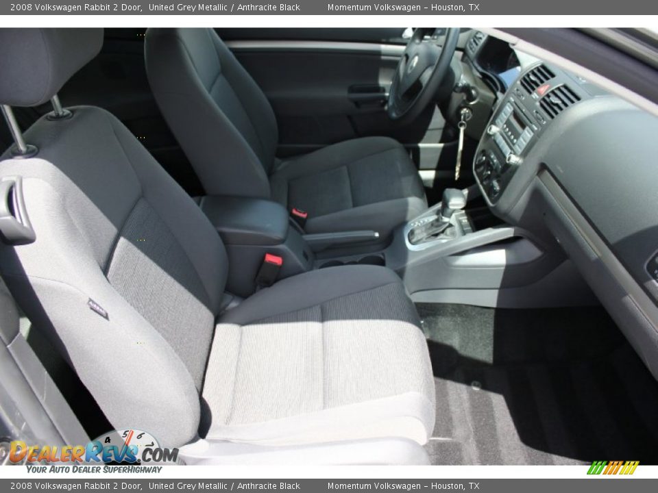 2008 Volkswagen Rabbit 2 Door United Grey Metallic / Anthracite Black Photo #29