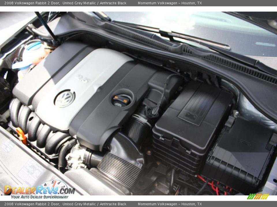 2008 Volkswagen Rabbit 2 Door United Grey Metallic / Anthracite Black Photo #32